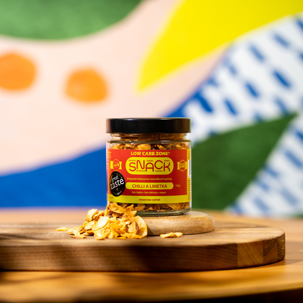 Kokosovo-mandlové lupínky chilli a limetka, 100g